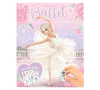 Depesche 13049 TOPModel Stickerworld Ballet - Livre d'autocollants avec 20 Pages de Fond illustrées à Personnaliser soi-même, avec 3 Autocollants Double Face