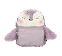 Depesche 13159 Princess Mimi Penguin Dos en Lilas, avec Motif de Pingouin et Fourrure en Peluche, Sac avec Bretelles réglables, Multicolor, Taille Unique