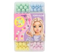 Depesche 13161 TOPModel - DIY Set de Porte-clés, Perles en 8 Couleurs, y Compris Rubans, Anneaux pour clés et Autres, pour créer des Porte-clés