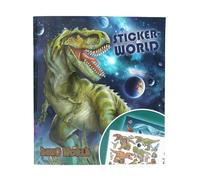 Depesche 13208 Dino World Galaxy - Livre d'autocollants avec 20 Pages pour créer des Motifs de Dinosaures Cool, y Compris 3 Doubles Pages d'autocollants