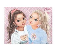 Depesche Boîte de papeterie TOPModel Team Teddy 13223 – crayons, gomme, chemise – Rose