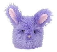 Depesche 13263 Snukis - Peluche Lapin en Violet, avec de Longues Oreilles, Peluche d'environ 18 cm avec Une Petite Queue Blanche
