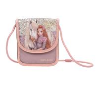 Depesche 13298 TOPModel Viva Violet - Sac Tour de Cou en Rose, avec Motif de modèle, Cheval et Paillettes, Sac à bandoulière avec bandoulière réglable en Longueur, Multicolore, TOPModel Viva Violet