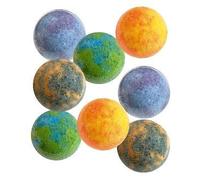 Depesche 13314 Dino World Galaxy différentes couleurs, 7 bombes de bain colorées au parfum fruité, Multicolor