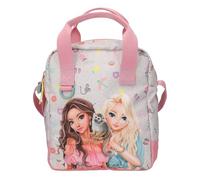 Depesche 13327 TOPModel Juicy - Sac à bandoulière en crème et Rose, avec Motif de modèle, Petit Singe et Motif coloré, Sac à Main avec Sangle réglable