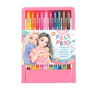 Depesche 13334 TOPModel - Set de feutres Magic, 10 feutres Doubles dans Une Trousse, avec Pointe Pinceau et Pointe Magic pour Changer de Couleur