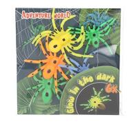 Depesche 13347 Dino World - Lot de 6 araignées phosphorescentes dans Le Noir - Couleurs Fluo