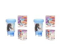 Depesche 13350 Miss Melody Sticker Stamper - Set d'autocollants pour tamponner des Autocollants de Chevaux, y Compris Un Tampon et 160 Autocollants (Lot de 2)