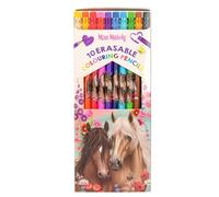 Depesche Crayons de couleur Miss Melody 13369 – 10 crayons en étui, embout gomme sur chaque crayon