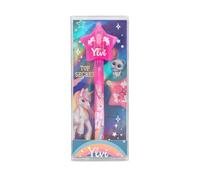 Depesche 13376 Ylvi - Crayon Magique avec Motif Licorne, Feutre de coloriage à Encre Invisible et Capuchon en Forme d'étoile Faisant Office de lumière UV