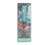 Depesche 13381 Dino World - Crayon Secret avec Motif de Dinosaure, avec Encre Invisible et lumière UV, Piles incluses