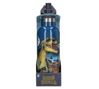 Depesche 13400 Dino World Galaxy - Gourde Bleu foncé, Motif Dinosaure, Gourde de Sport en Acier Inoxydable, capacité env. 500 ML