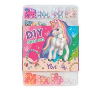 Depesche 13419 Ylvi - DIY Rainbow Perles Set, 18 sortes de perles aux couleurs de l'arc-en-ciel, y compris un pendentif, pour la création de bracelets et de colliers