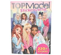 Depesche Livre de stickers TOPModel Stickerworld 13423 – 16 fonds détaillés, 6 pages d'autocollants