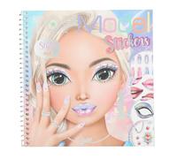 Depesche 13437 TOPModel Face Dress Me Up-Livre 24 Pages de Portraits de modèles pré-imprimés à réaliser soi-même, y Compris 7 Feuilles d'autocollants, Multicolor, Taille Unique