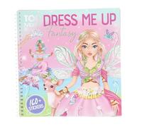 Depesche 13439 TOPModel Dress Me Up Fantasy-Livre 24 Pages pré-imprimées à décorer soi-même, y Compris 11 Feuilles d'autocollants, Multicolor