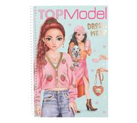 Depesche 13486 TOPModel Dress Me Up - Livre d'autocollants avec 20 pages de motifs de modèles pré-imprimés à réaliser soi-même, y compris 7 feuilles d'autocollants