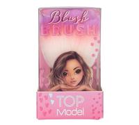 Depesche 13488 TOPModel poudre Beauty and Me, en blanc, forme de rose, pinceau doux pour blush et bronzer, Multicolor