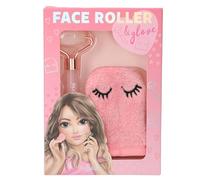 Depesche 13508 TOPModel-Kit visage Beauty and Me, avec roller au quartz gant de toilette doux en rose, Multicolor