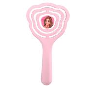 Depesche 13510 TOPModel Beauty and Me Brosse à cheveux, rose, avec tête de brosse en forme d'ours en peluche et détails dorés, peigne rebondissant