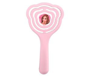 Depesche 13510 TOPModel Beauty and Me Brosse à cheveux, rose, avec tête de brosse en forme d'ours en peluche et détails dorés, peigne rebondissant