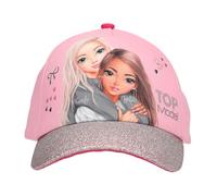 Depesche 13512 TOPModel My BFF - Casquette imprimée en Rose, avec Motif de modèle et Beaucoup de Paillettes, Casquette Enfant avec réglage de la Taille