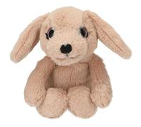 Depesche 13522 SNUKIS - Doudou Chien, en Marron Clair, avec Oreilles Pointues, Peluche de 18 cm env.