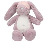 Depesche 13528 Princess Mimi - Peluche Lapin en Lilas, avec Masque de Sommeil, Longues Oreilles et Paillettes, Peluche d'environ 29 cm avec Une Petite Queue Blanche