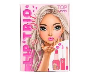 Depesche 13572 TOPModel - Set de gloss Beauty and Me, avec crayon à lèvres, rouge à lèvres et gloss dans les tons roses, petit guide de maquillage inclus