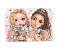 Depesche Boîte à bijoux TOPModel Cat Love 13578 Lilas, motif chat, code, son, miroir