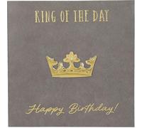Depesche 13593.16 Paper Love Carte de vœux d'anniversaire pliante avec inscription assortie et designs colorés, sans texte à l'intérieur, carte pliante avec enveloppe