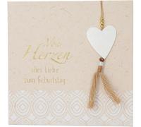 Depesche 13593.26 Paper Love Carte de vœux d'anniversaire pliante avec inscription assortie et designs colorés, sans texte à l'intérieur, carte pliante avec enveloppe