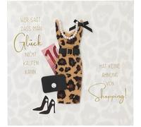 Depesche 13593.32 Paper Love Carte de vœux d'anniversaire pliante avec inscription assortie et designs colorés, sans texte à l'intérieur, carte pliante avec enveloppe