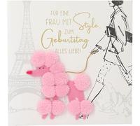 Depesche 13593.39 Paper Love Carte de vœux d'anniversaire pliante avec inscription assortie et designs colorés, sans texte à l'intérieur, carte pliante avec enveloppe