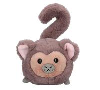 Depesche 13602 TOPModel Juicy - Doudou Singe en Marron, avec Un Corps Rond, Peluche d'environ 12 cm avec Une Longue Queue