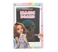 Depesche TOPModel 13605 Magic Board Bleu Clair et avec Motif modèle, Tableau LCD 8,5" avec Stylo à Dessin et Bouton pour Effacer et sécuriser