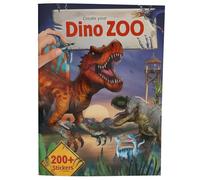 Depesche 13606 Create Your Dino Zoo-Livre 24 Pages pré-imprimées pour créer des Motifs de Dinosaures, avec Plus de 200 Autocollants, Multicolored, Taille Unique