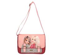 Depesche Umhängetasche 13644 TOPModel Leoheart Rose et Rouge, modèle et Motif léopard, Sac à Main avec bandoulière réglable en Longueur Mixte Enfant