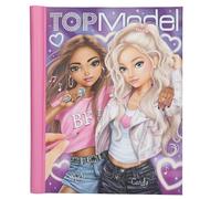 Depesche 13722 TOPModel My BFF - Livre de coloriage avec LED et Sons, avec Plus de 40 Pages préimprimées à créer, Set Comprenant Papier, Pochoir, Autocollants, etc.