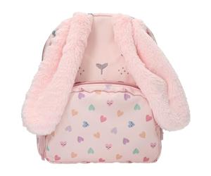 Depesche 13726 Princess Mimi Party - Sac à Dos Rose, avec Visage de Lapin, Oreilles en Peluche et Motif cœur, Sac à bandoulière réglable