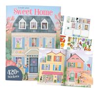 Depesche Livre d'autocollants Create Your Sweet Home 13806 – 24 pages, plus de 420 autocollants