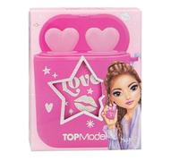 Depesche 13811 TOPModel-Set Beauty and Me, 2 petits gloss, rose, avec un parfum fruité, emballés dans un étui pour écouteurs, Multicolor