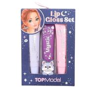 Depesche 13813 TOPModel-Lipgloss Set Beauty and Me, 3 gloss brillants, dans les tons rose, avec différents parfums fruités, Multicolor