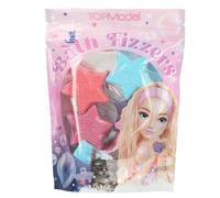 Depesche 13828 TOPModel - Bombes de bain Beauty and Me, 8 boules de bain en rose, bleu et violet, en forme d'étoile et avec différents parfums