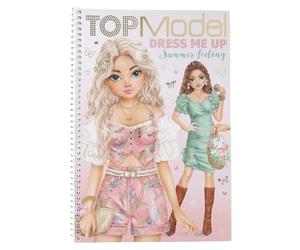 Depesche 13833 TOPModel Summer Feeling - Livre d'autocollants Dress Me Up avec 24 Pages de Motifs de modèles à décorer, y Compris 7 Pages d'autocollants d'accessoires