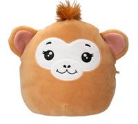 Depesche 13854 Ylvi Swoppies - Peluche Singe en Marron, avec Effet Lumineux et Oreilles Rondes, Peluche d'environ 20 cm