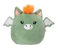 Depesche 13855 Ylvi Swoppies - Doudou Dragon en Vert foncé, avec Effet Lumineux et Petites Ailes, Peluche de 20 cm Environ