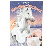 Depesche Livre de stickers 13879 Miss Melody – 16 pages, motifs de chevaux par numéros, 8 feuilles
