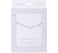 Depesche 13895.4 Collier avec lettre C et cœur, plaqué argent, longueur variable (42 cm + 5 cm), comme cadeau ou petite attention