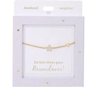 Depesche 13896.60 Bracelet doré avec pierre scintillante en forme d'étoile, longueur variable, cadeau pour vos amis et votre famille